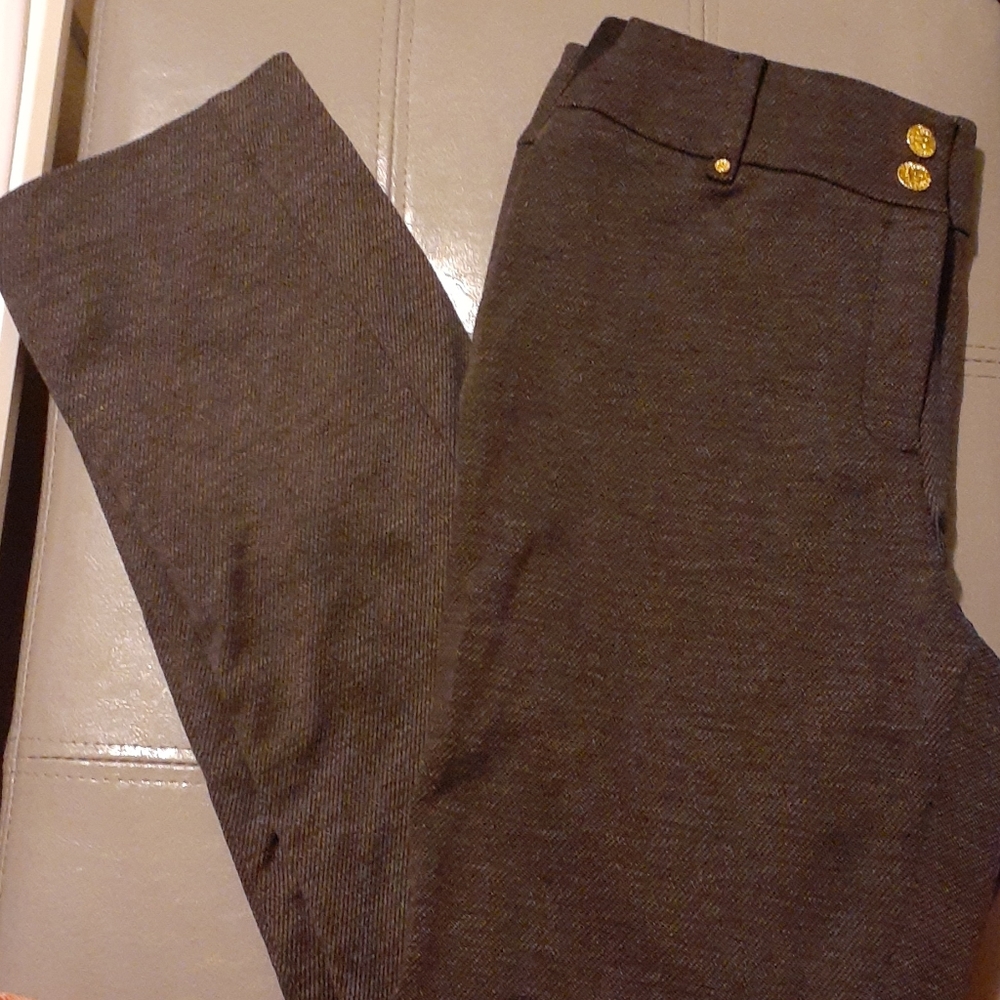 Anne Klein gray heathered slacks